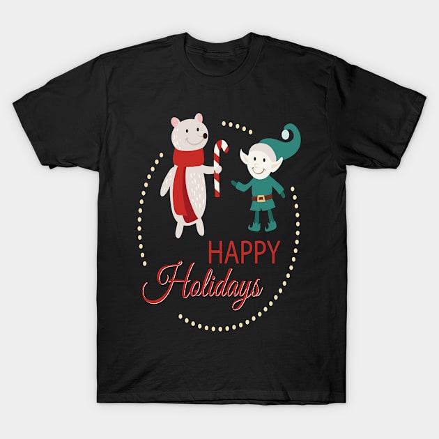 happy holidays T-Shirt by Gigart